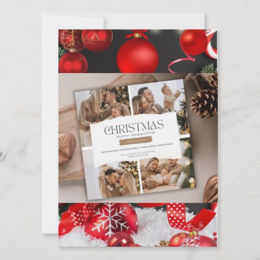 クリスマスカード 招待状 (正面)