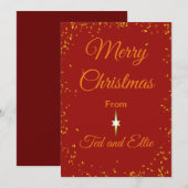 クリスマスカード 招待状 (正面/裏面)