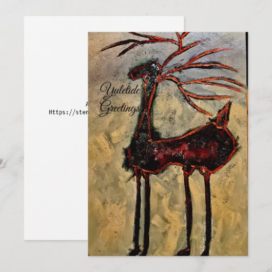 クリスマスカード 招待状 (正面/裏面)