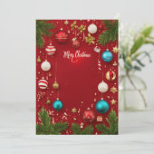 クリスマスカード 招待状 (スタンド正面)