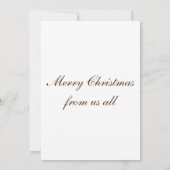 クリスマスカード 招待状 (裏面)