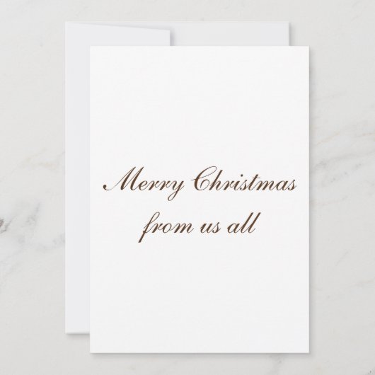 クリスマスカード 招待状 (裏面)