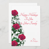 クリスマスカード 招待状 (正面/裏面)