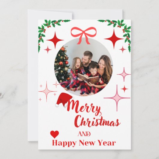 クリスマスカード 招待状 (正面)