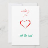 クリスマスカード 招待状 (裏面)