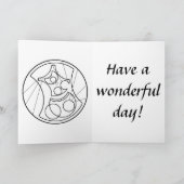 クリスマスカード: 星明かりのメリークリスマス シーズンカード (内部)