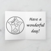 クリスマスカード:木々と一緒にメリークリスマス シーズンカード (内部)