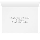 クリスマスカード – 村のシーン (内部横(下))