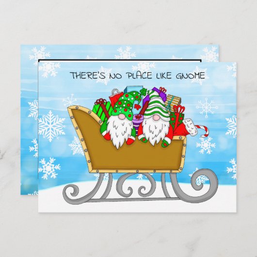 クリスマスカード、格言のような場所はない ポストカード (正面/裏面)