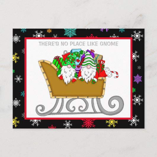 クリスマスカード、格言のような場所はない ポストカード (正面)