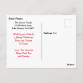 クリスマスカード、格言のような場所はない ポストカード (裏面)