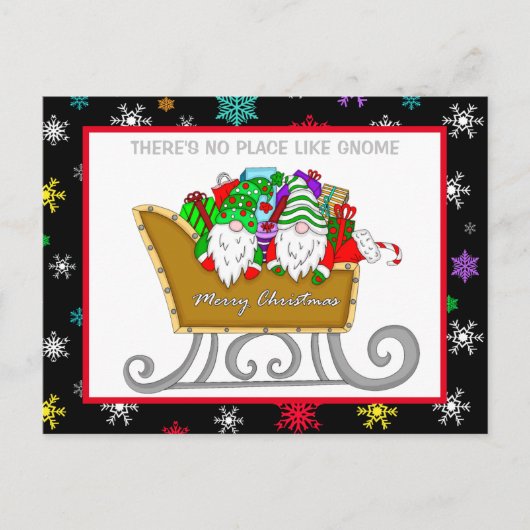 クリスマスカード、格言のような場所はない ポストカード (正面)