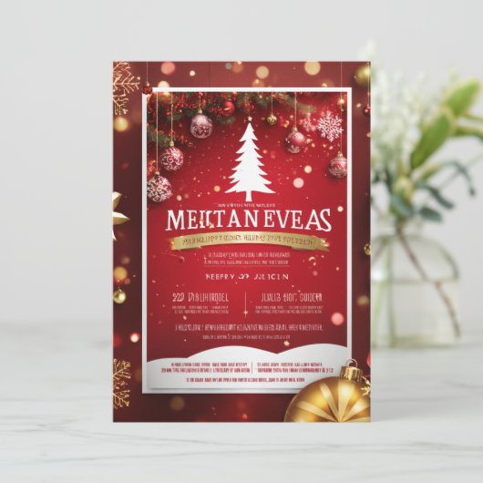 クリスマスカード 案内状 (スタンド正面)