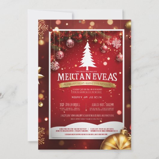 クリスマスカード 案内状 (裏面)