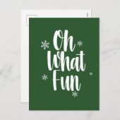 クリスマスカード　楽しい シーズンポストカード (正面/裏面)