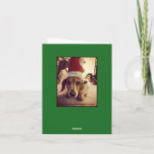 クリスマスカード、標準の白い封筒付き シーズンカード (裏面)