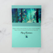 クリスマスカード 水彩 アルフォンス・ミュシャスタイル カード (内部)