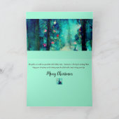 クリスマスカード 水彩 アルフォンス・ミュシャスタイル カード (内部)