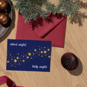 クリスマスカード: 沈黙の夜、聖なる夜 ノートカード