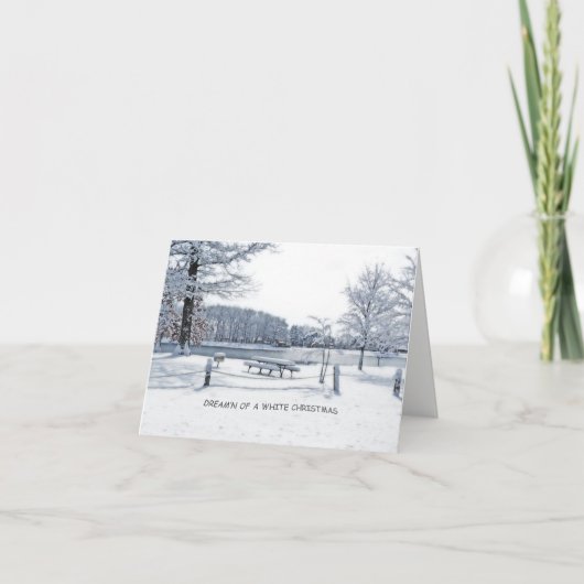 クリスマスカード/「白いクリスマスの夢」 シーズンカード (正面)