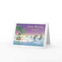 クリスマスカード – "砂漠の島のクリスマス"