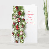 クリスマスカード 私たちの家からあなたの家へ (正面)