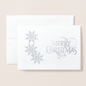 クリスマスカード 箔カード (封筒付き正面)
