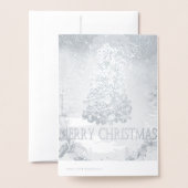 クリスマスカード 箔カード (裏面封筒付き)