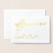 クリスマスカード 箔カード (裏面封筒付き)