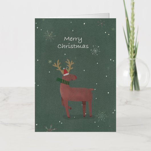 クリスマスカード 箔グリーティングカード (正面)