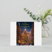 クリスマスカード 箔シーズンポストカード (立ち正面)