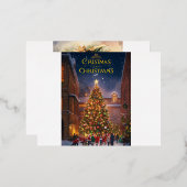 クリスマスカード 箔シーズンポストカード (正面/裏面)