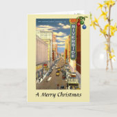 クリスマスカード-米国、ウィスコンシン、ミルウォーキー カード (黄色い花)