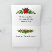 クリスマスカード-米国、ウィスコンシン、ミルウォーキー シーズンカード (内部)