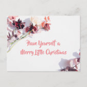 クリスマスカード – 美しいバラ シーズンポストカード (正面)