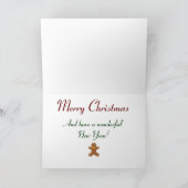 クリスマスカード：聖降誕祭お目出とう シーズンカード (内部)