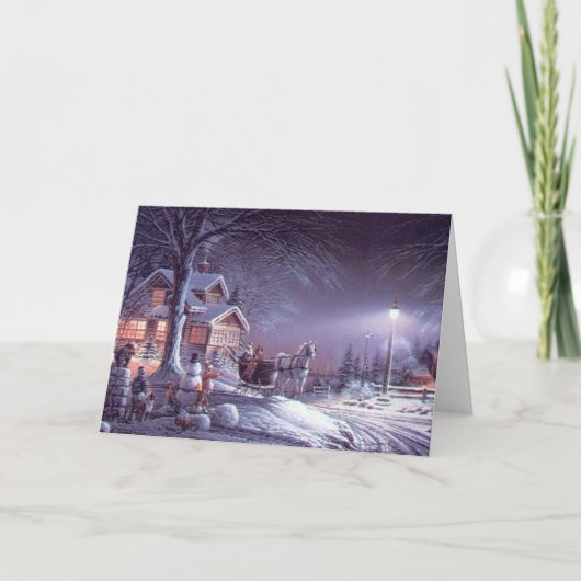 クリスマスカード：聖降誕祭お目出とう シーズンカード (正面)