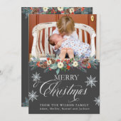 クリスマスカード |聖降誕祭お目出度う (正面/裏面)