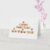 クリスマスカード、色：シルバー、M 箔グリーティングカード (蘭)