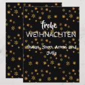 クリスマスカード 調和  メリークリスマス Frohe Wiihnachten (正面/裏面)