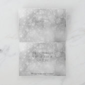 クリスマスカード 銀色 紫色 法人向け (内部)