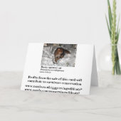 クリスマスカード-錆ついた斑点を付けられた猫(黒) シーズンカード (裏面)