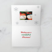 クリスマスカード--雪だるまおよびSnowwoman シーズンカード (内部)