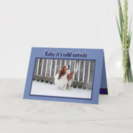 クリスマスカード（雪と暖炉とツリーにバスセット付き） シーズンカード