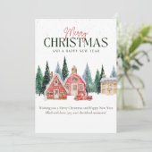 クリスマスカード – 雪と木 (スタンド正面)