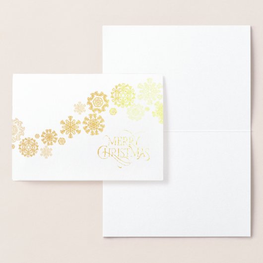 クリスマスカード – 雪片 箔カード (ディスプレー)