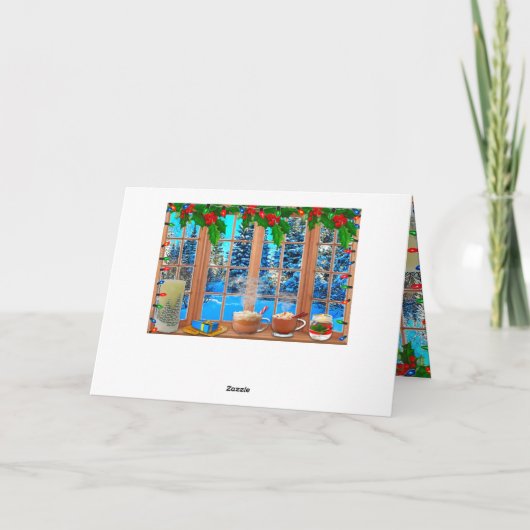 クリスマスカード 雪 (裏面)