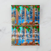 クリスマスカード 雪 (内部)