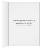 クリスマスカード、音楽がピアノで空気を満たす (内側 (右))