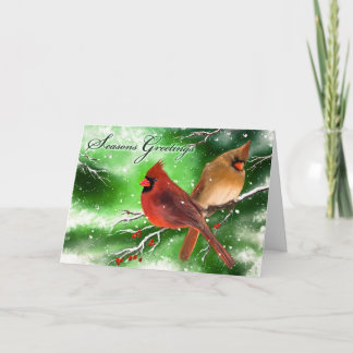 クリスマスカード(（鳥）ショウジョウコウカンチョウ) シーズンカード